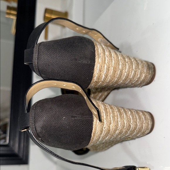 Michael Kors Black Wedge Sandals - Picture 5 of 11